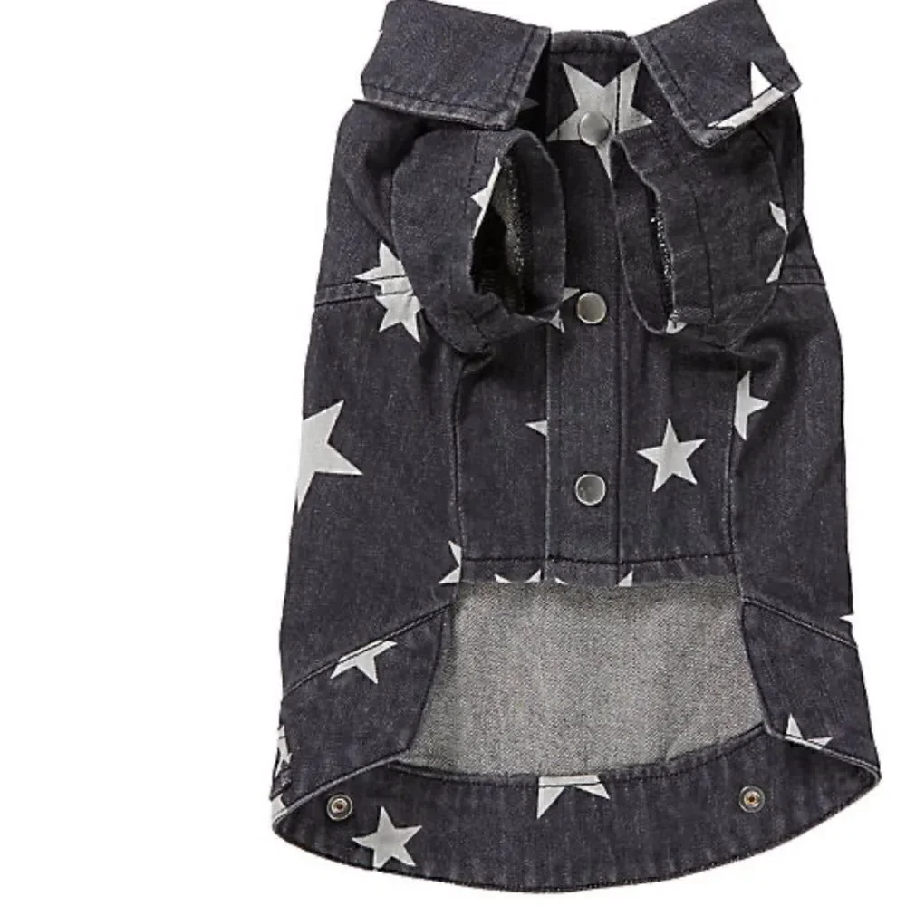 Top Paw  Denim Dog Jacket  Brand Dog Denim Jacket Short Sleeve